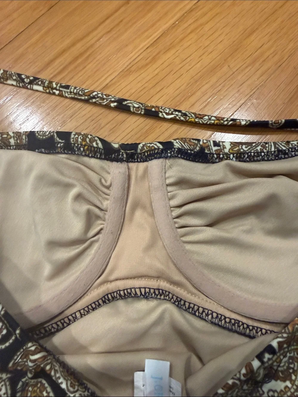 J.crew paisley pattern one piece swim suit size 2.